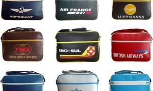 Retro Airline and Air Hostess Flight Bags