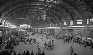 Scenes from Stockholm Central Station in the 1950s