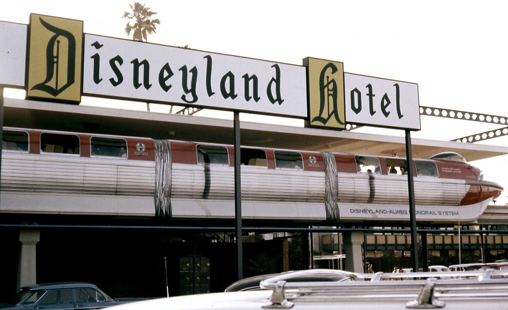 The Disneyland Hotel in Yesteryear Anaheim