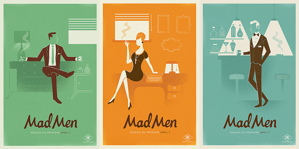 1960s Inspired Mad Men Posters